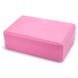 Легкий та компактний блок для йоги - Рожевий BK2 фото 1