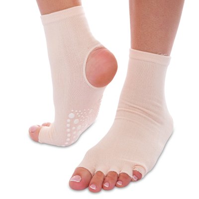Нескользящие носки для йоги розовые onesize NYR фото
