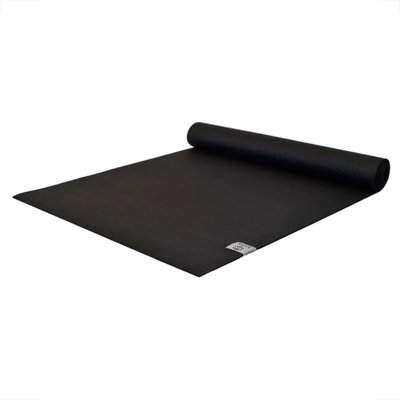 Нескользящий PVC коврик для йоги черный 4 мм LGYMB фото