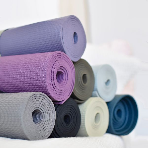 Нековзний PVC килимок для йоги фіолетовий 4 мм LGYML фото