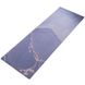 Каучуковий килимок для йоги двошаровий - Cиній M7 фото 4