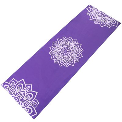 Коврик для йоги - Фиолетовый - Мандала M13 фото