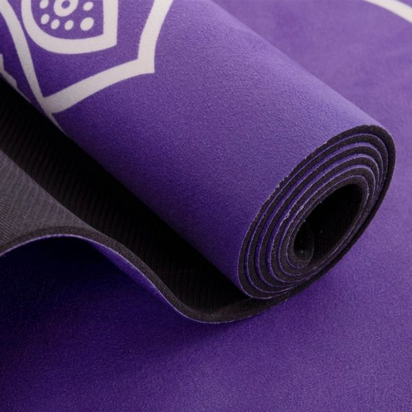 Килимок для йоги - Фіолетовий - Мандала M13 фото