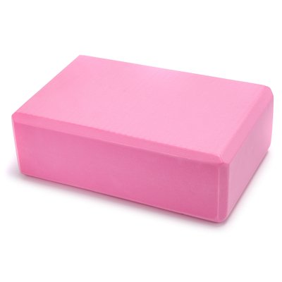 Легкий та компактний блок для йоги - Рожевий BK2 фото