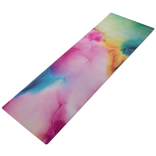 Каучуковий килимок для йоги двошаровий - Різнокольоровий M9 фото